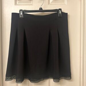 Black skirt with lace